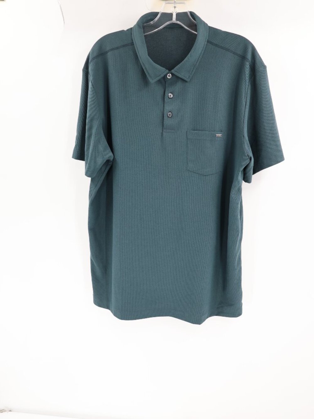 Vuori Ace Polo Shirt Mens XL Short Sleeve Solid Lightweight Casual Green pocket